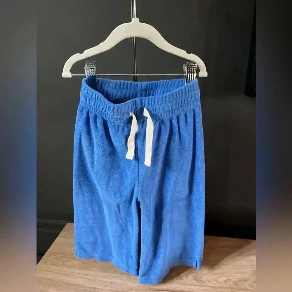 NWOT • JCREW crewcuts girls wide leg towel terry sail blue pants 2T